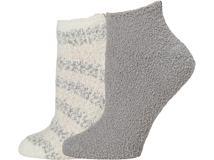 Women's Barefoot Dreams Cozychic  Heathered Stripe Ankle Sock Set