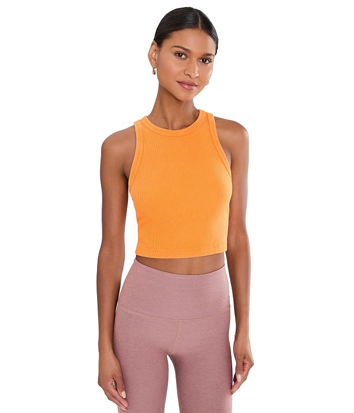 Women's Beyond Yoga Garment Dye Rib Cropped Tank