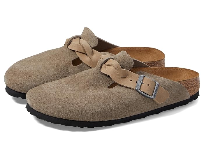Women's Birkenstock Boston Braid Clog- Suede