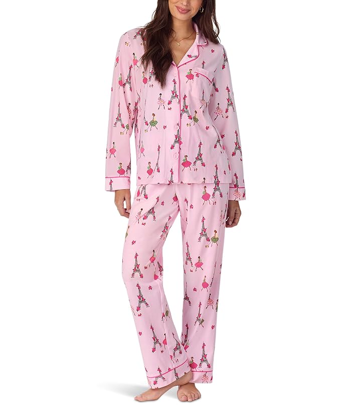 Women's Bedhead PJs Long Sleeve Cotton Knit Classic Pajama Set